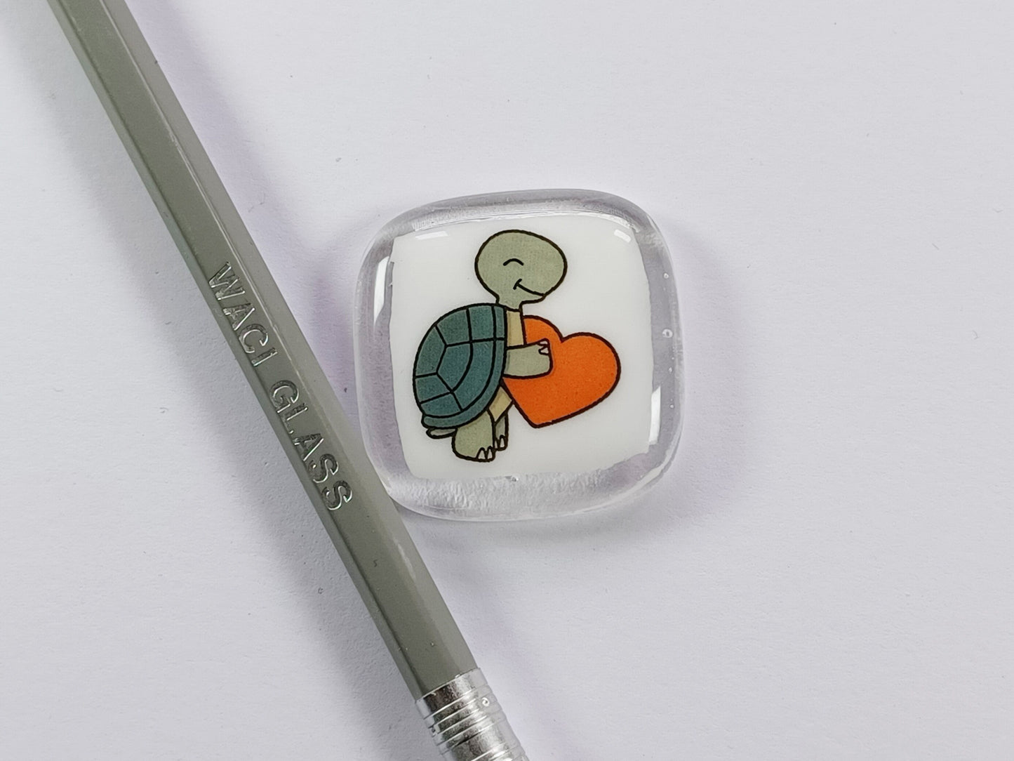 Pocket turtle Hug Fused Glass, love you, thinking of you, miss you, you are amazing, gift for her, friendship gift, sympathy, Pocket Hug