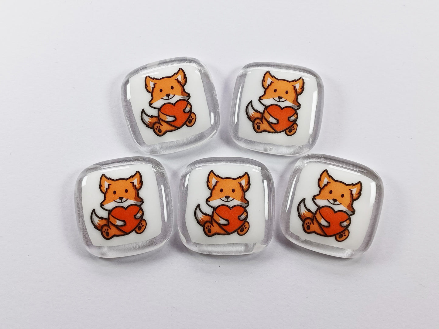 Pocket Fox Hug Fused Glass, pocket hug, love you, thinking of you, miss you, you are amazing, gift for her, friendship gift, sympathy, fox