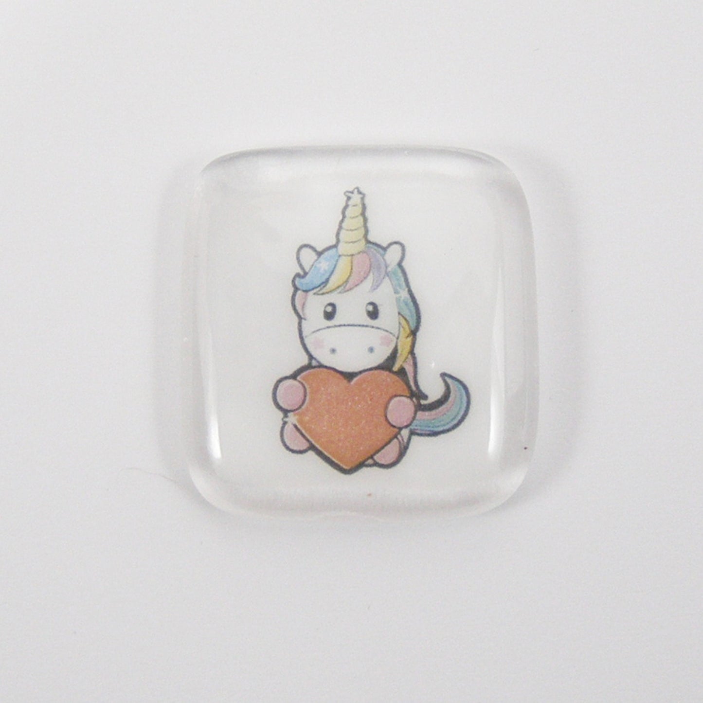 Unicorn Pocket Hug Fused Glass, hugs, love you, thinking of you, miss you, you are amazing, NHS, key worker, friendship gift, pocket pebble