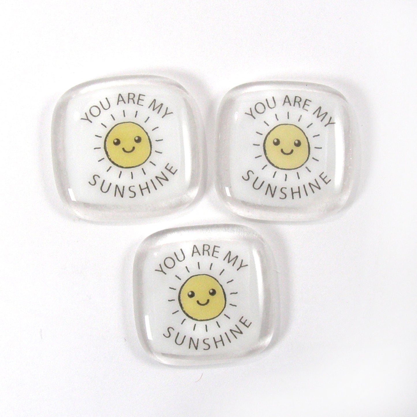 you are my sunshine Fused Glass pocket token, Keepsake, gift for her, friendship gift, appreciation gift, glass pocket pebble, glass sun