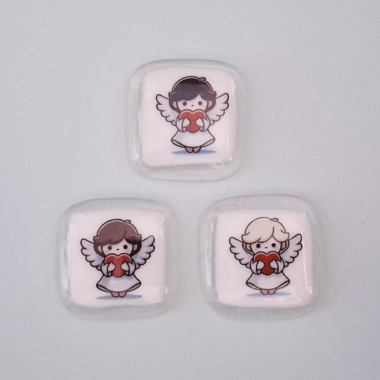 Pocket Angel Hug, Pocket Token, Bereavement Gift, Keepsake, Memorial, Remembrance, Loss, Grief, Condolences, Pocket Angel Fused Glass, Angel