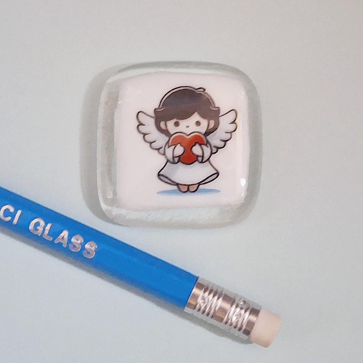 Pocket Angel Pocket Token, hug, Bereavement Gift, Keepsake, Memorial, Remembrance, Loss, Grief, Condolences, Pocket Angel Fused Glass, Angel