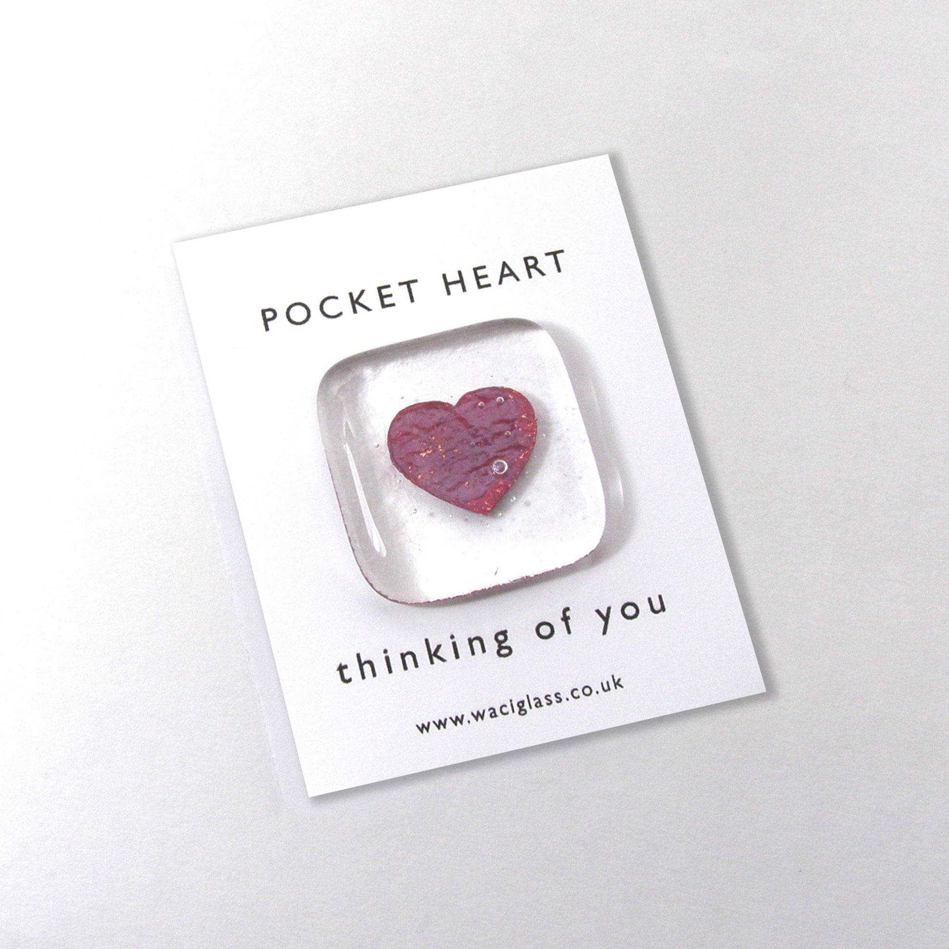 FUSED GLASS POCKET HEARTS