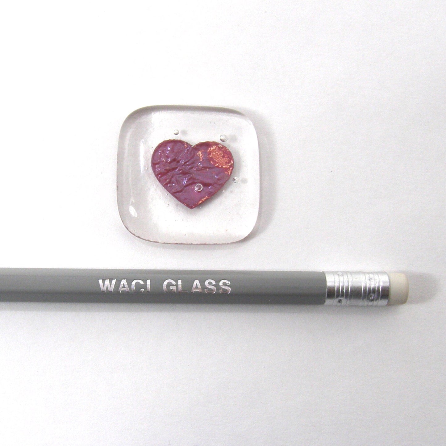 Thank You Pocket Heart Fused Glass, Pocket hug, with personalised note, lockdown, friendship gift, glass gift, key worker, NHS, isolation