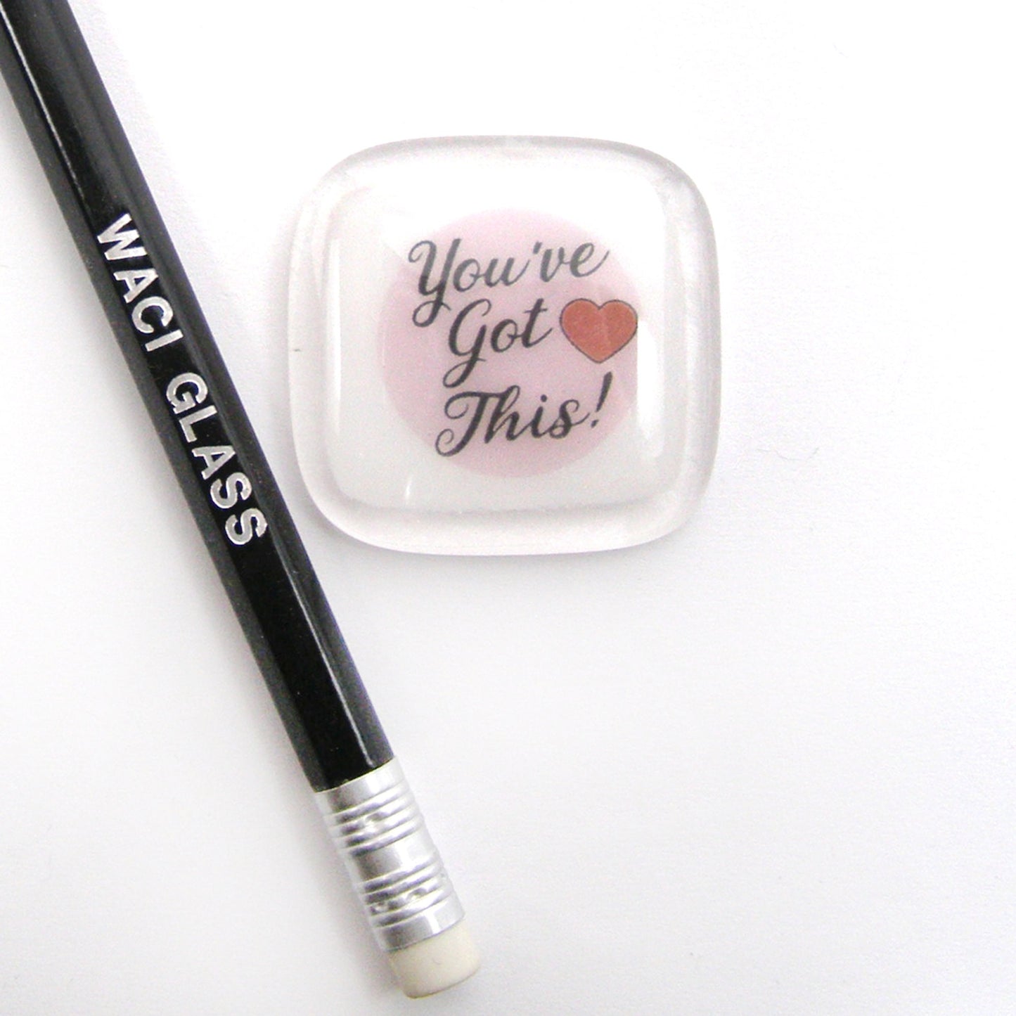 You've Got This Pocket token, Fused Glass, Inspirational, friendship gift, thinking of you, empowerment, everything will be ok, caring, gift