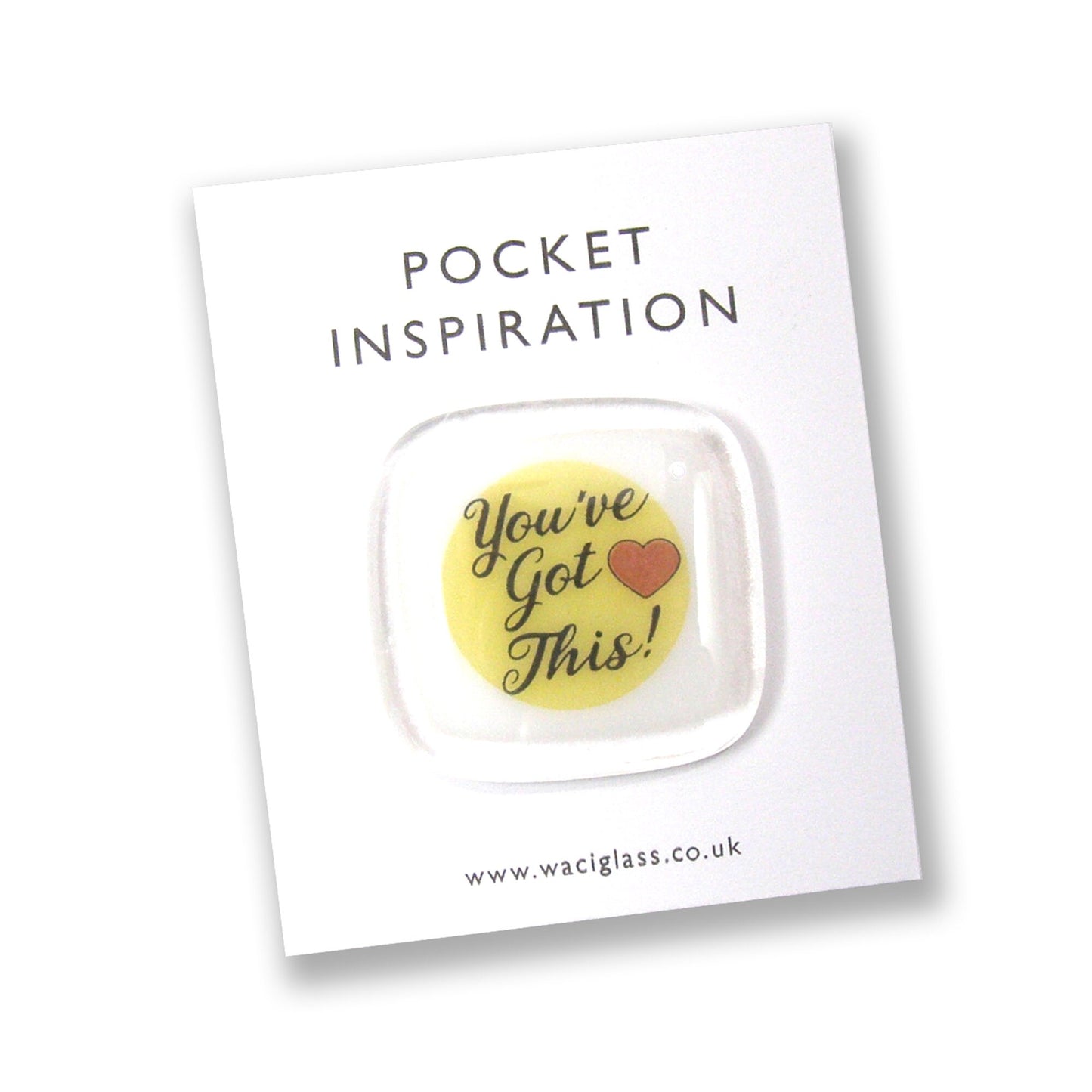You've Got This Pocket token, Fused Glass, Inspirational, friendship gift, thinking of you, empowerment, everything will be ok, caring, gift