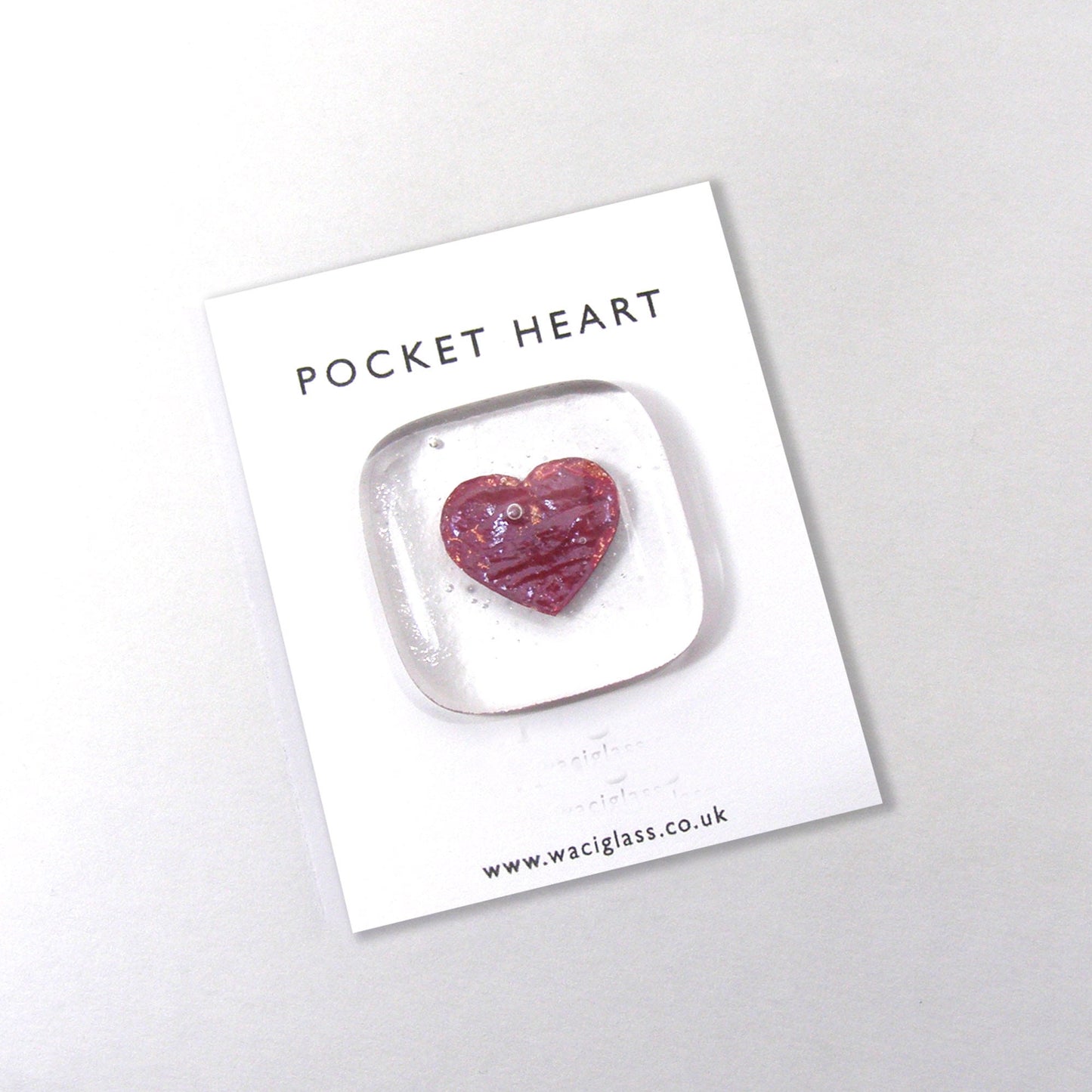 Fused Glass Heart Pocket token hugs love you miss you, you are amazing, keepsake, friendship, birthday, gift for her, co-worker, pocket gift